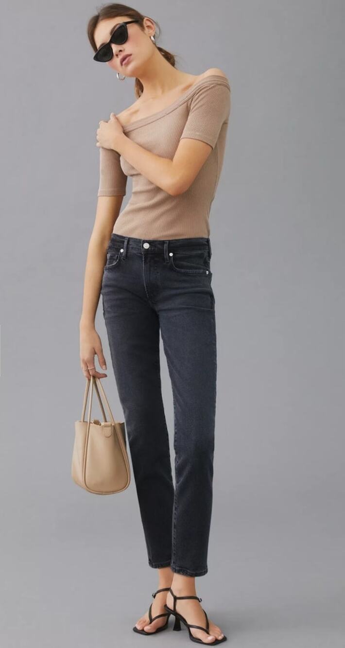 CITIZEN OF HUMANITY Anthropology ELLA Mid Rise Slim NEW $218